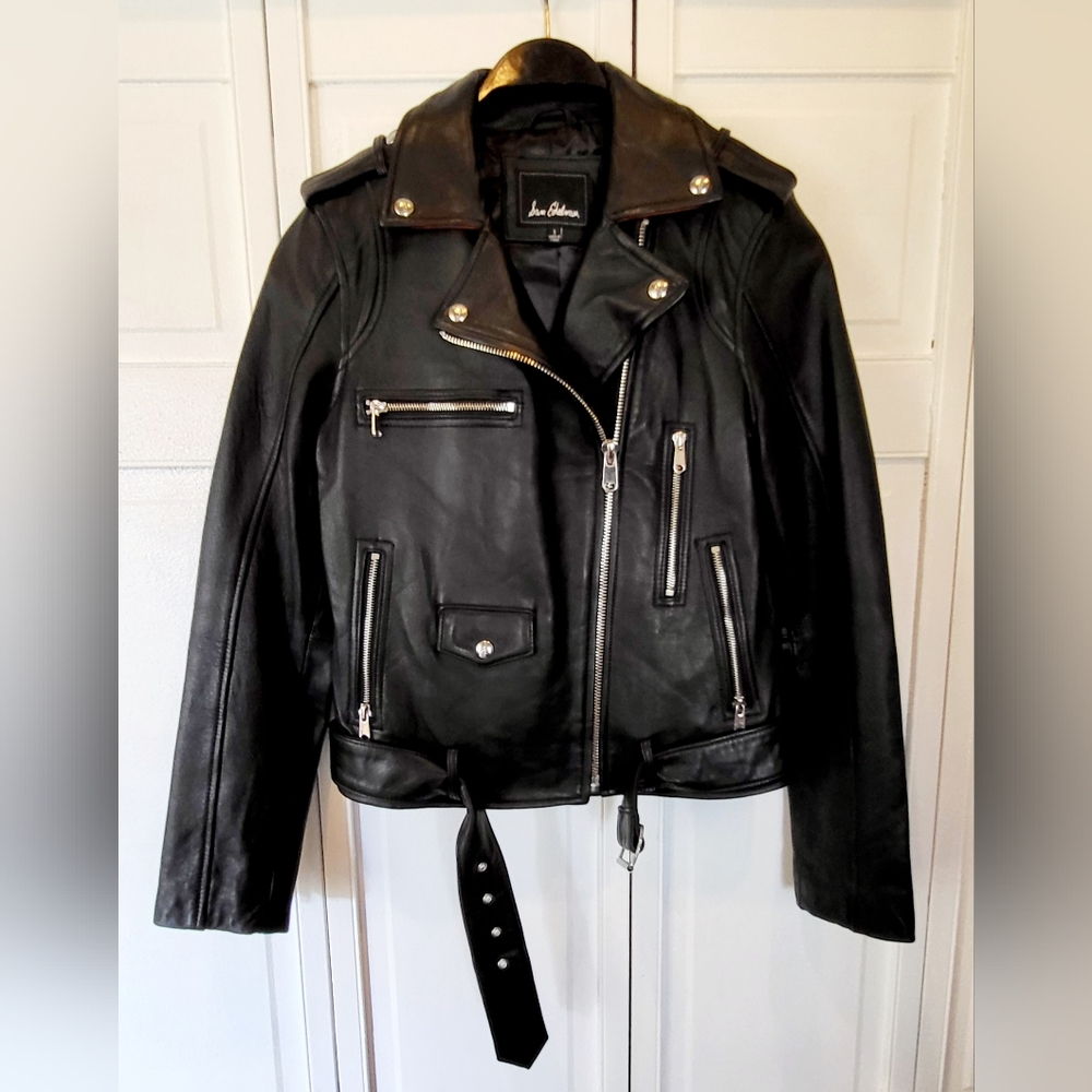 Sam Edelman women's leather moto jacket